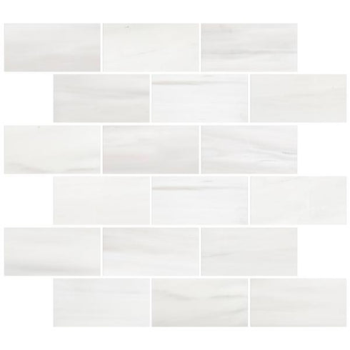 Bianco Dolomite 2" X 4" Brick Polished