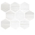 Bianco Dolomite Polished Hexagon Mosaic Tile 4"x4"