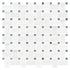 Bianco Dolomite Basketweave w/ Blue-Gray Dots Polished