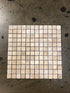 Durango Cream Tumbled Square Mosaic Tile 1x1"
