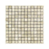 Durango Cream Tumbled Square Mosaic Tile 1x1"