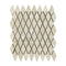 Durango Cream Tumbled Diamond Mosaic Tile