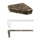 Emperador Dark Handmade Corner Shelf Accessories - Large
