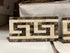 Emperador Dark 3 1/2" x 7" Greek Key Border w/Cream Polished