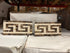 Emperador Dark 3 1/2" x 7" Greek Key Border w/Cream Polished