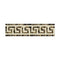 Emperador Dark 3 1/2" x 7" Greek Key Border w/Cream Polished