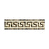Emperador Dark 3 1/2" x 7" Greek Key Border w/Cream Polished