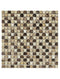 Emperador Dark Mixed Square Mosaic Tile 5/8x5/8"
