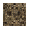 Emperador Dark Polished Square Mosaic Tile 1x1"