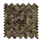 Emperador Dark Polished Mini Herringbone Mosaic Tile 5/8x1 1/4"