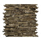 Emperador Dark Polished Bamboo Sticks Mosaic Tile