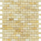 Honey Onyx Polished Mini Brick Mosaic Tile 5/8x1 1/4"