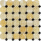 Honey Onyx Polished Octagon w/ Black Dots Mosaic Tile