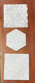 Carrara White Marble 10 Inch Hexagon Mosaic -Floor Tile Shop