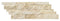 Ivory Travertine Split Faced Ledger Wall Tile 7x20"
