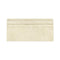Ivory Travertine Honed Baseboard Trim Tile 6x12"