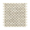 Ivory / Light 5/8" x 1 1/4" Mini-Brick Mosaic Tumbled