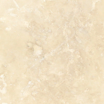 Ivory Travertine Filled & Honed Wall and Floor Tile 6x6"