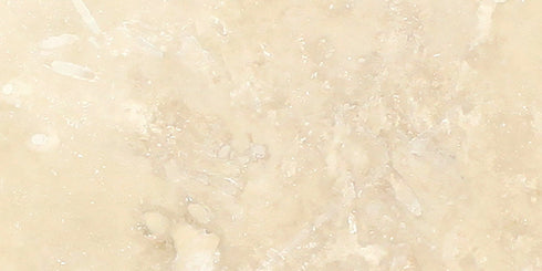 Ivory Travertine Filled & Honed Wall and Floor Tile 6x12"