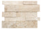 Ivory Travertine Honed Ledger Wall Tile 14 3/4x19"