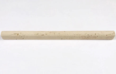 Oyster Travertine Molding 3/4" X 12" Honed Bullnose Liner