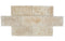 Latte Travertine Tumbled Exterior Pool Paver 8X16" 1 1/4"