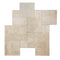 Latte Travertine Tumbled Exterior Pool Paver Versailles 1 1/4"