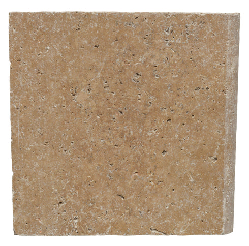 Mocha Noce Travertine Tumbled Pool Coping 12x12" 2"