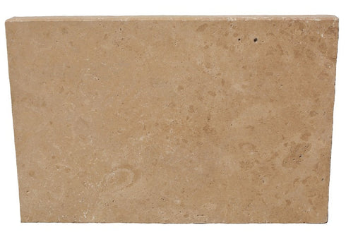 Mocha Noce Travertine Tumbled Modern Pool Coping 16x24" 2"