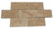 Mocha Noce Travertine Tumbled Exterior Pool Paver 6x12" 1.25"