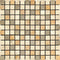 Mixed Travertine Tumbled Square Mosaic Tile 1x1"