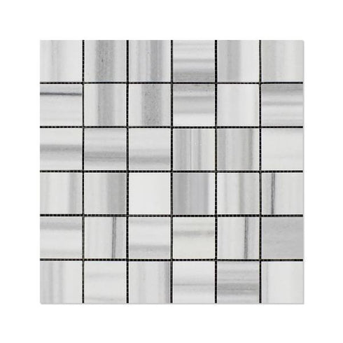 Marmara Marble Polished Square Mosaic Tile 2x2"