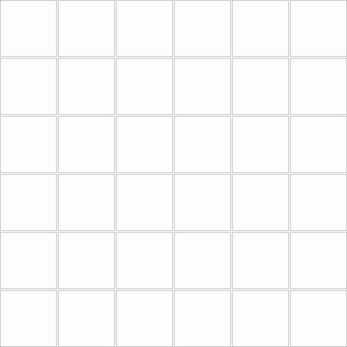 Porcelain Mosaic Full White (Square) Satin Matte Backsplash Tile 2"x2"