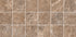 Porcelain Mosaic Mira (Square) Brown Satin Matte Backsplash Tile 2"x2"