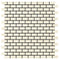 Noble White Cream Tumbled Mini Brick Mosaic Tile 5/8×1 1/4"