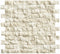 Noble White Cream Split Faced Brick Mosaic Tile 1×2"