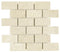 Noble White Cream Brick Mosaic Tile 2x4"