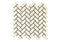Noble White Cream Mini Herringbone Mosaic Tile 5/8x1 1/4"
