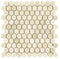 Noble White Cream Hexagon Mosaic Tile 1"