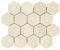 Noble White Cream Hexagon Mosaic Tile 3x3"