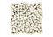 Noble White Cream Tumbled Flat Pebble Mosaic Tile