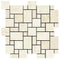 Noble White Cream Mini Versailles Mosaic Tile