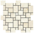 Noble White Cream Mini Versailles Mosaic Tile