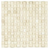 Noble White Cream 3D Small Bread Mosaic Tile