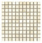 Noble White Cream Square Mosaic Tile 1×1"