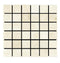 Noble White Cream Square Mosaic Tile 2×2"