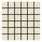 Noble White Cream Tumbled Square Mosaic 2×2"