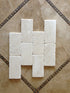 Noble White Cream Tumbled Wall and Floor Tile 3×6"