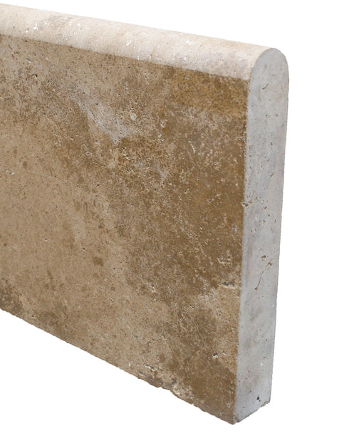 Noce Travertine Honed Pool Coping 12X12" 1 1/4"