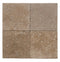 Noce Travertine Tumbled Exterior Pool Paver 6X6" 1 1/4"